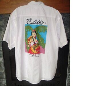 RARE Edith's Cabo San Lucas (upscale restaurant) Men's Shirt Size Large EXCLNT!